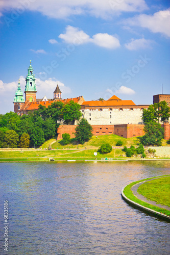 Beautiful medieval Wawel Castle, Cracow, Poland #68335186