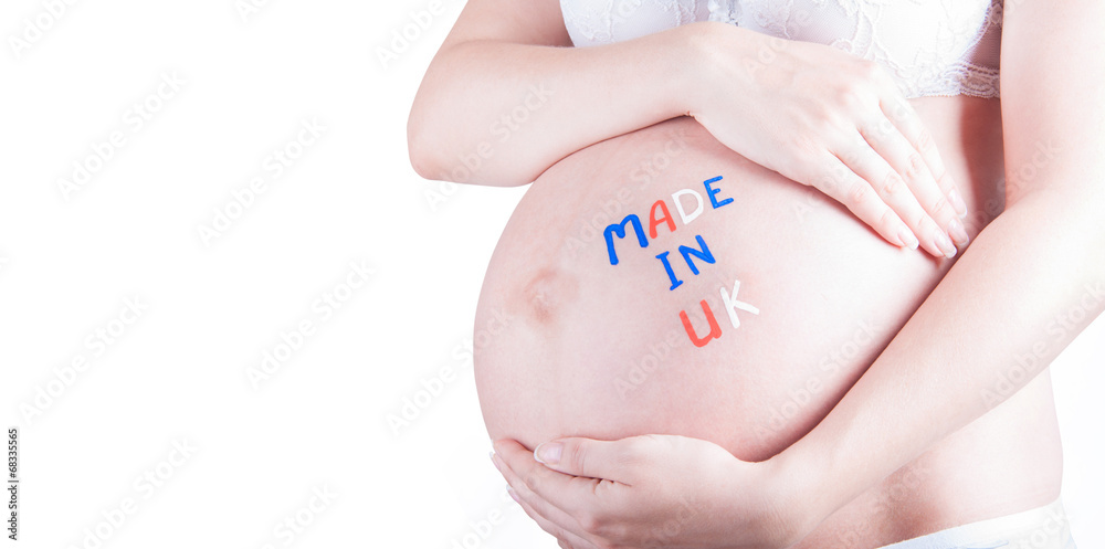 Pregnant belly with