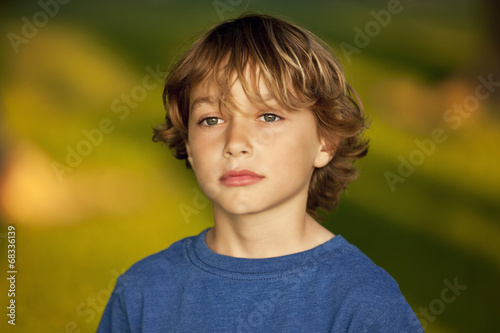 Closeup Of A Sad Child