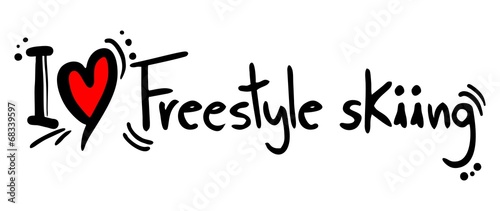 Freestyle skiing love