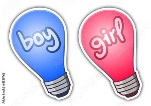 Boy and girl bulb