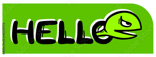 Hello sticker