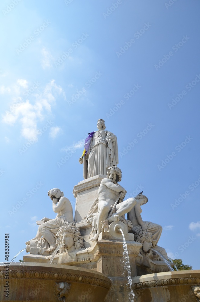 Obraz premium Fontaine Pradier à Nîmes