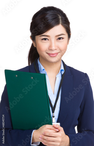 Wallpaper Mural Businesswoman with clipboard Torontodigital.ca