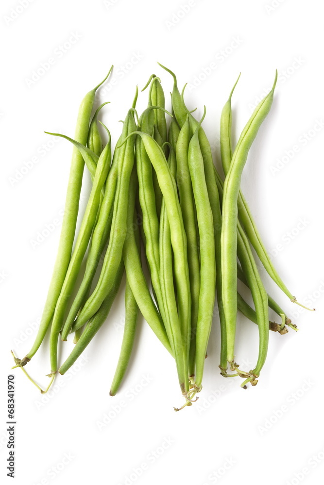Fototapeta premium Yard long bean isolated on the white background