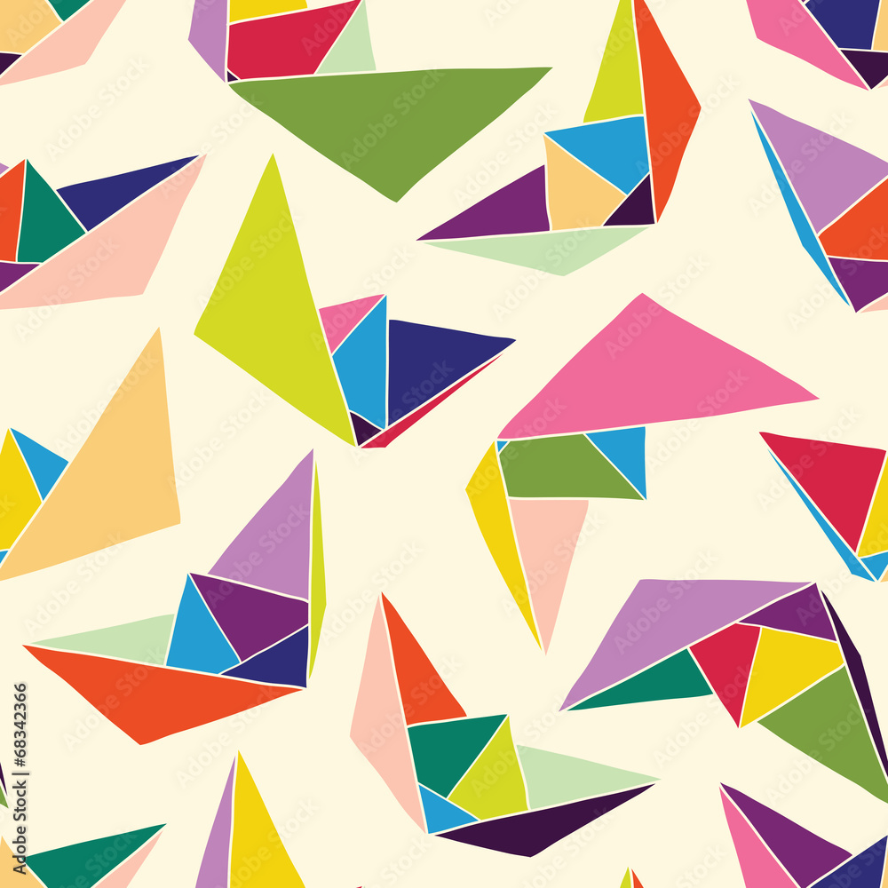 Paper ships seamless pattern Paper ships seamless pattern