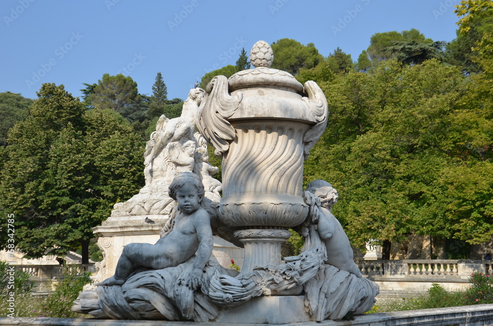 Jardins de la fontaine à Nîmes 