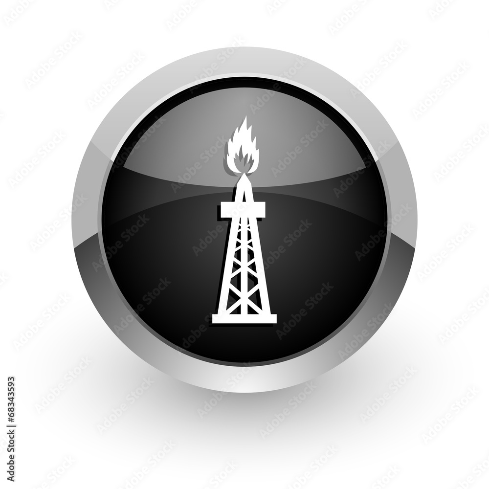 gas chrome glossy web icon gas chrome glossy web icon