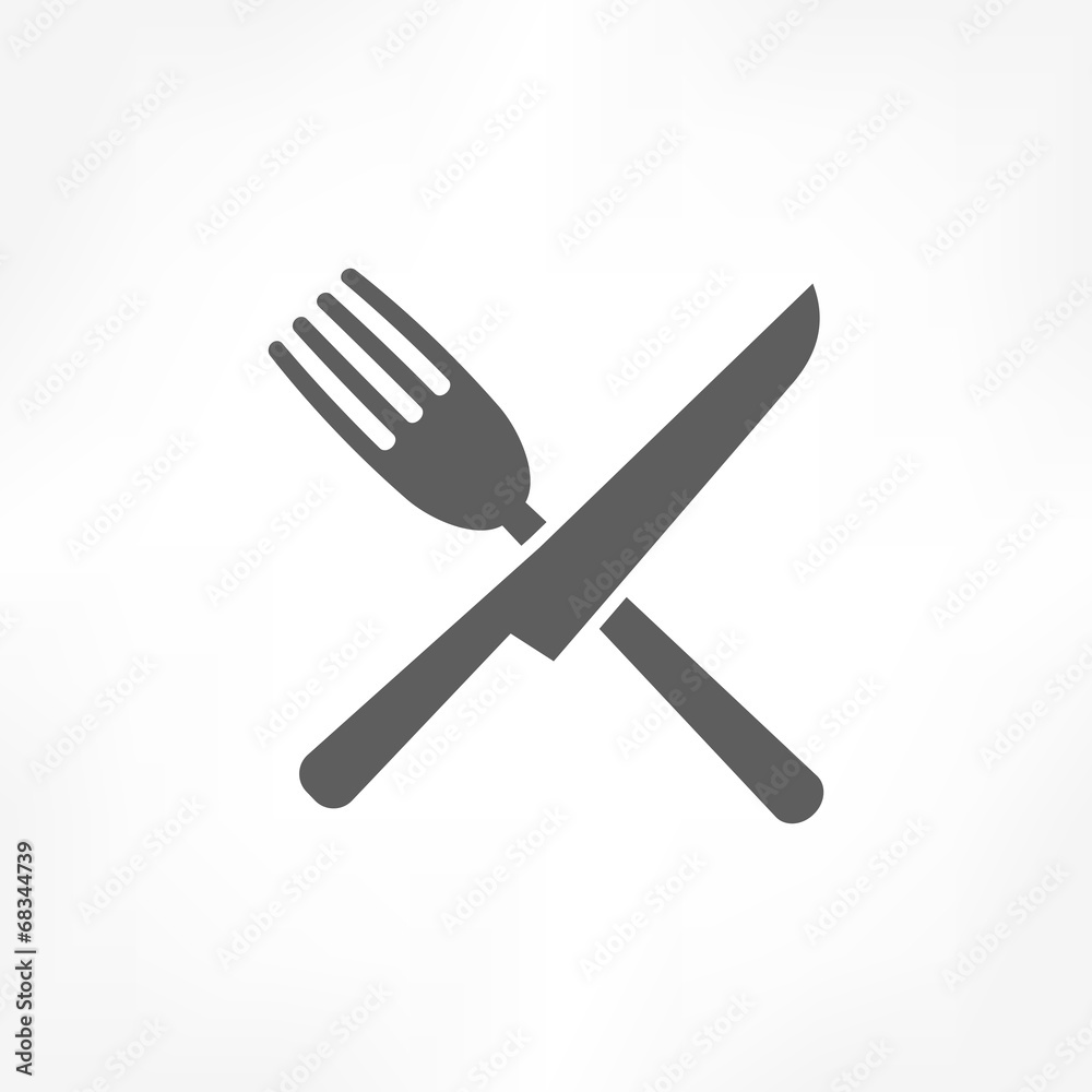 fork cross knife icon fork cross knife icon