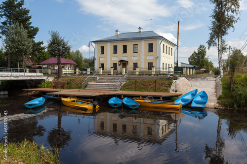 Kobona. Building guardhouse Ladoga channel Battalion photo