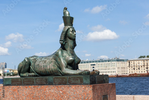 Sphinx on Robespierre. St. Petersburg. photo