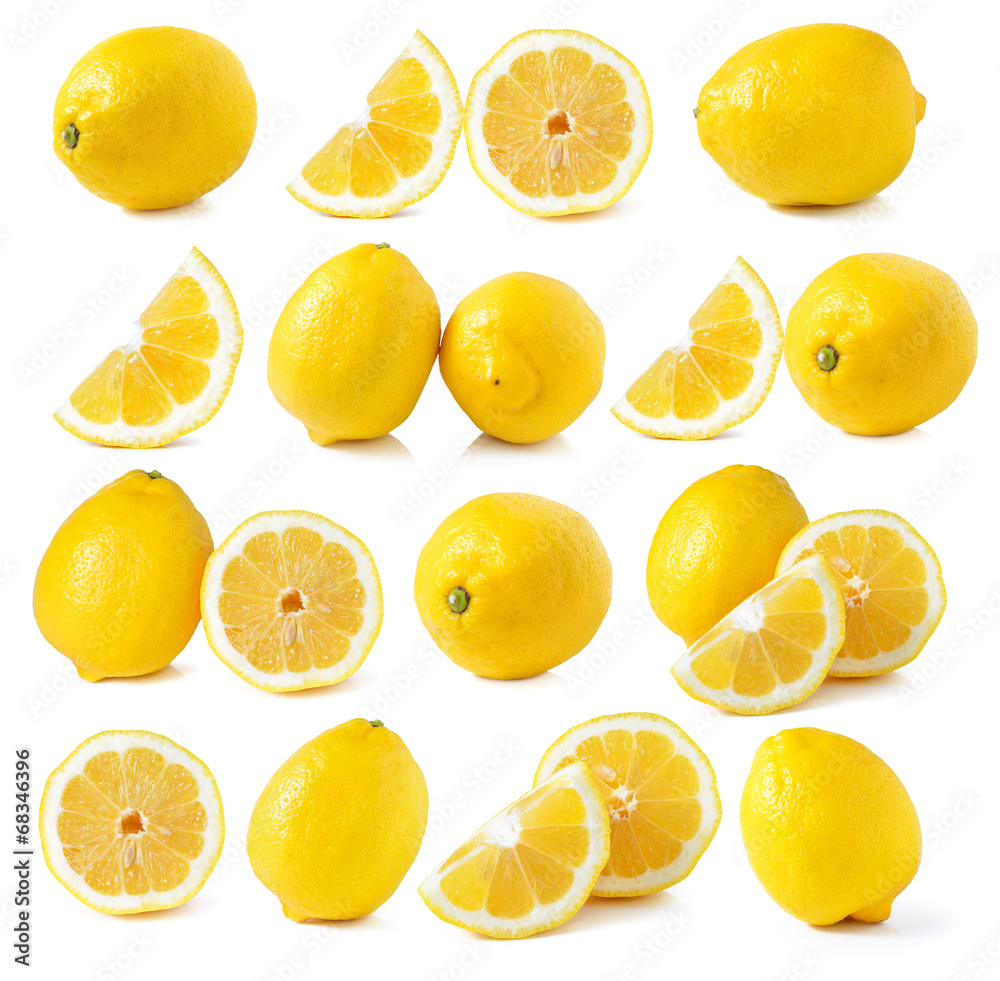 lemon isolated on white lemon isolated on white