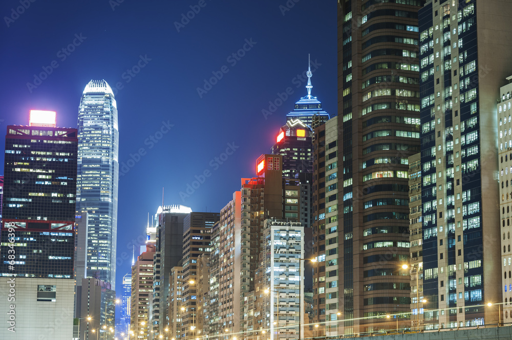 Fototapeta premium Hong Kong City at night