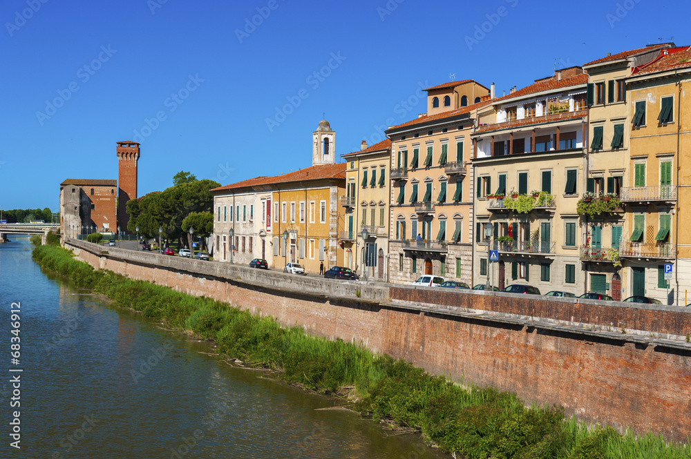 Arno River in Pisa, Italy
