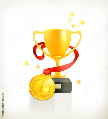 Gold Award, vector icon