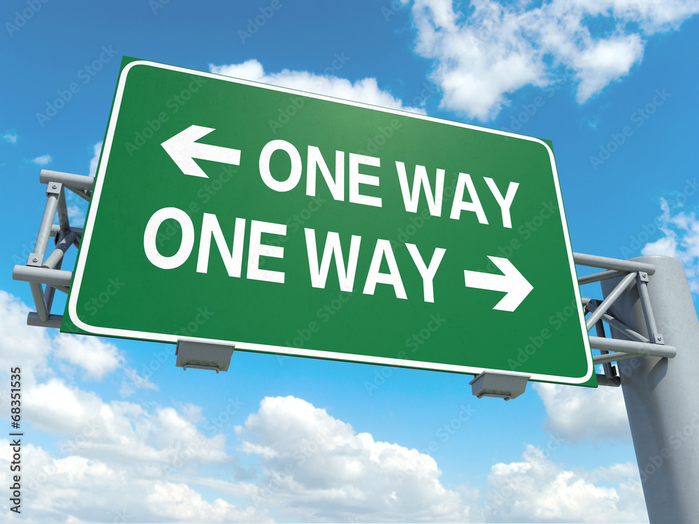 Obraz premium one way