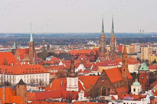 Cityskape of Wroclaw, Poland