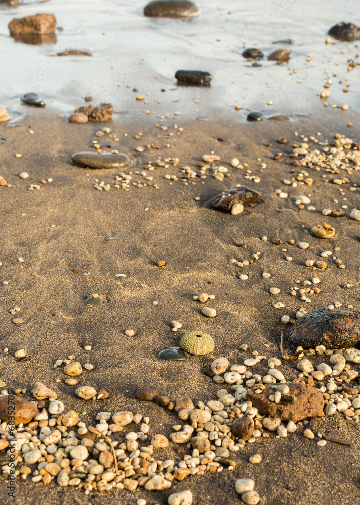 Detail eines Strandes auf Teneriffa