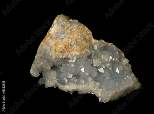Celesctine (or celestite) from Madagascar. 13cm across.