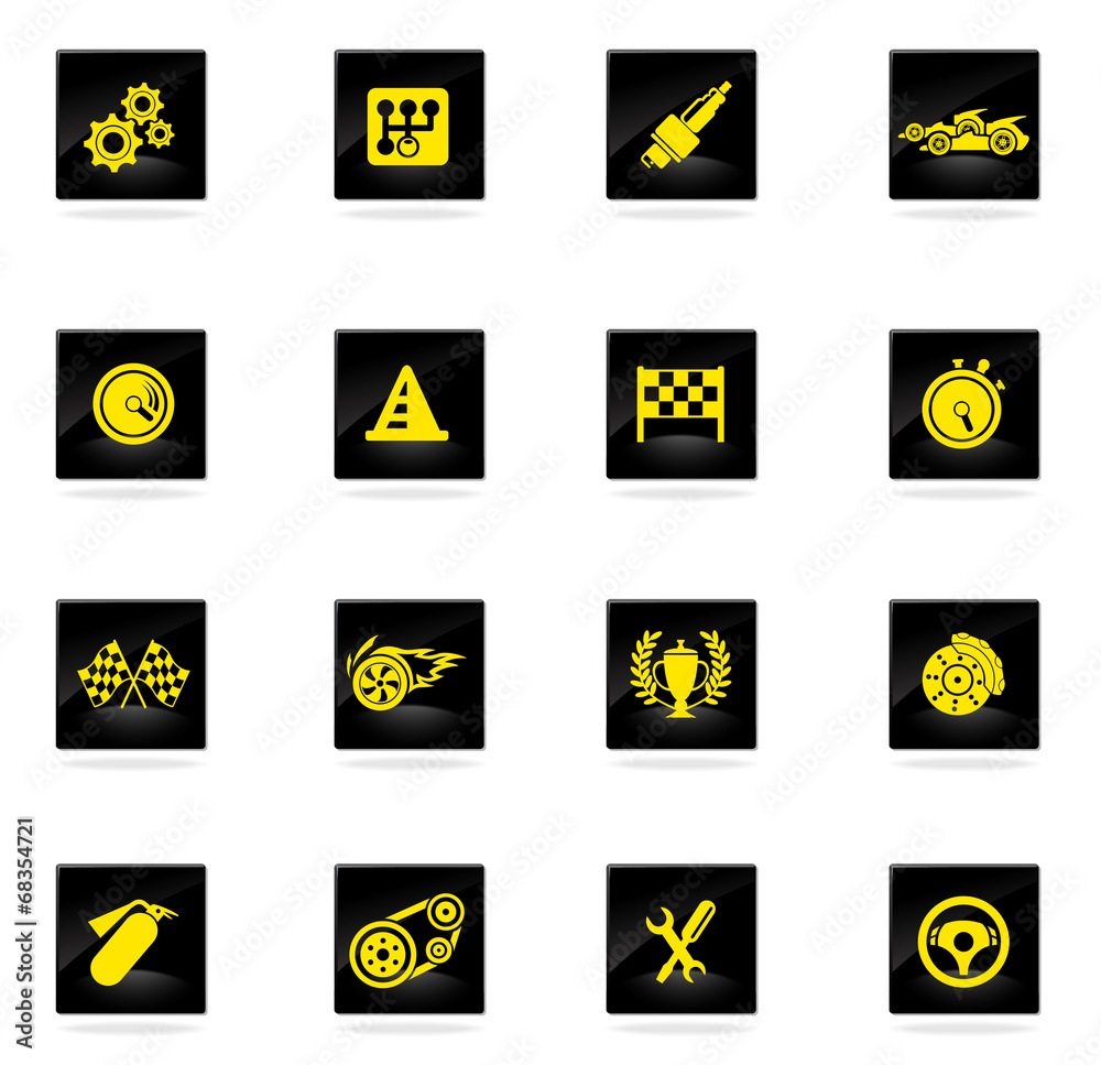 Obraz premium Racing icons