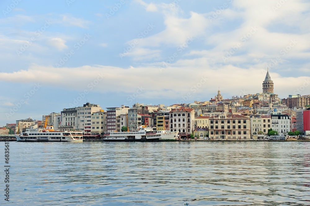 Istanbul view with galata tower