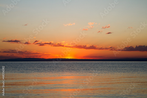 sunrise on the sea