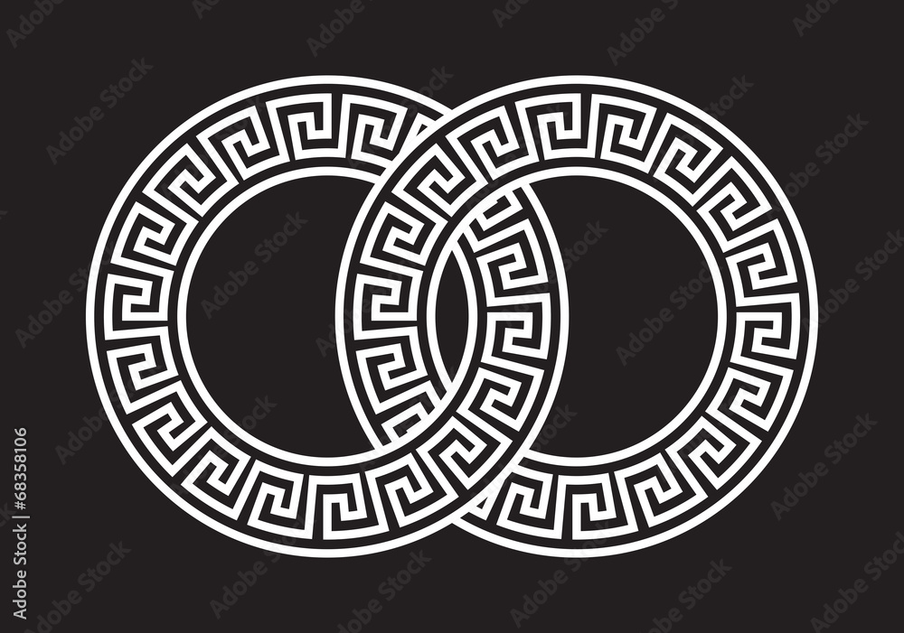 Illustration of the Greek Pattern Linked Together Illustration of the Greek Pattern Linked Together
