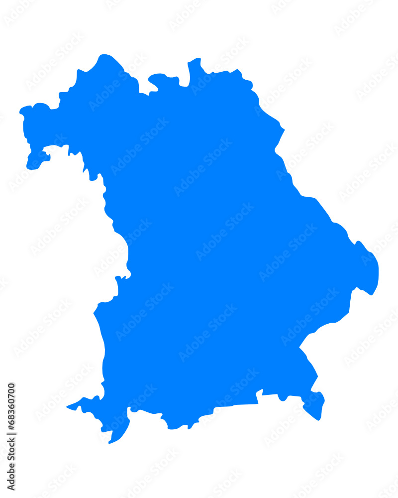 Karte von Bayern