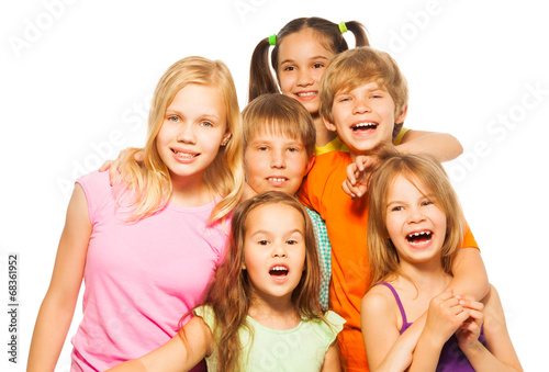 Group photo of six children