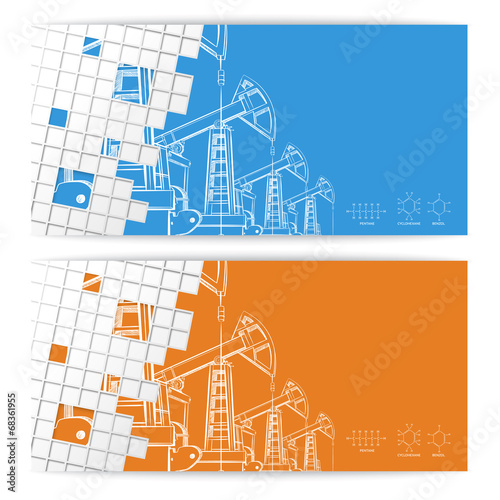 Oil pump mosaic card.