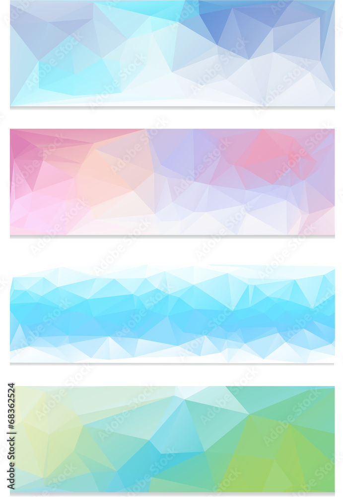 Abstract geometrical banner