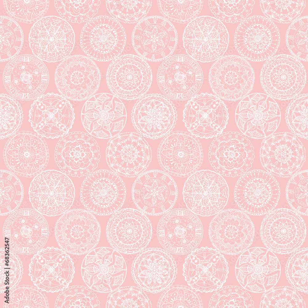 刺繍レース ドイリー 背景 Stock Vector Adobe Stock