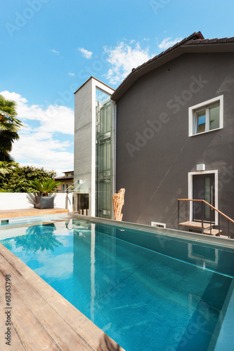 House, swimming pool view