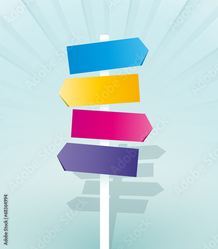color signpost