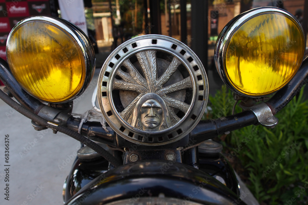 Fototapeta premium Indian logo with headlight