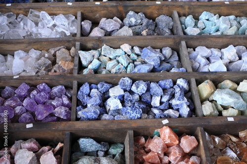 collezione di minerali photo