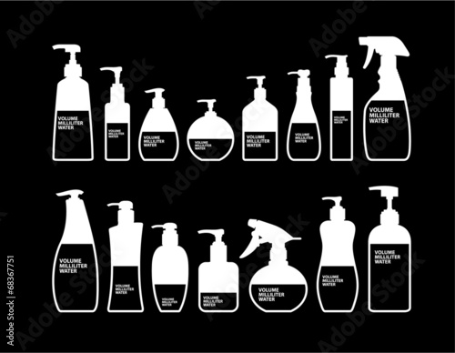 Cosmetics Bottle Packaging Vector