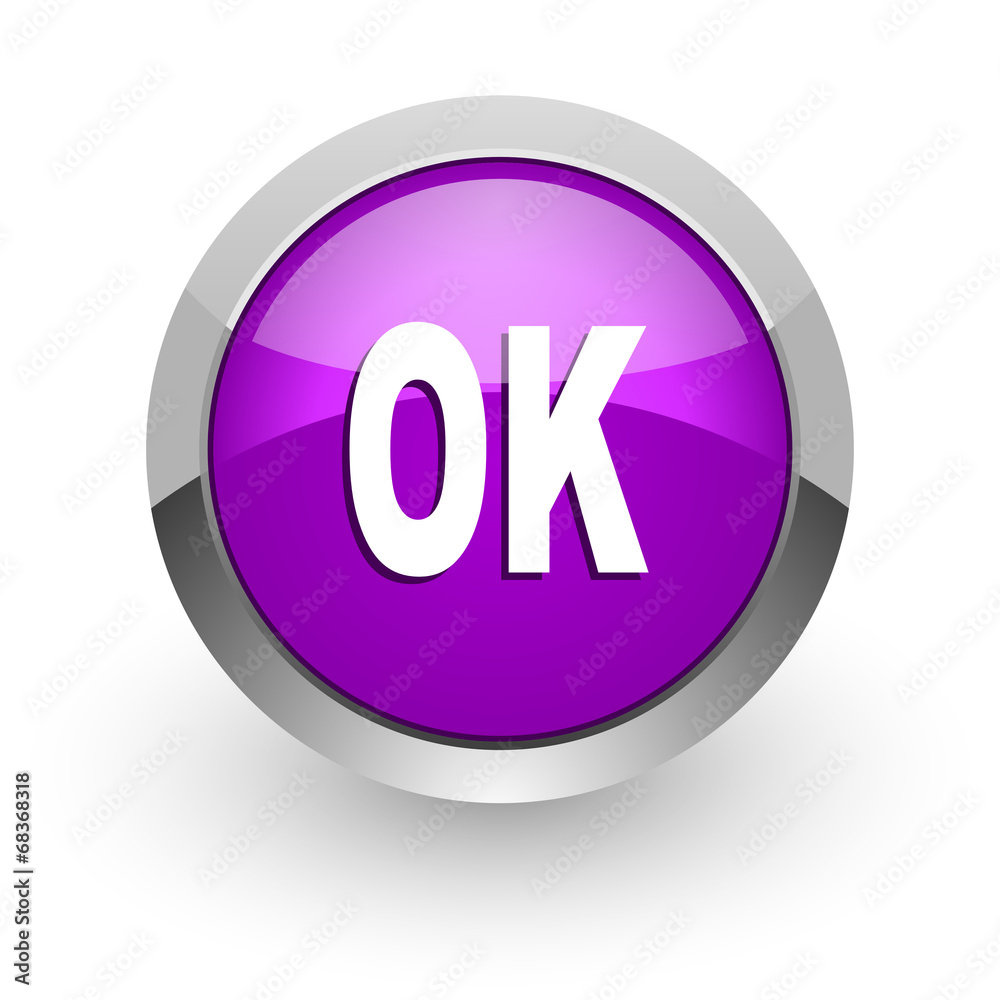 ok pink glossy web icon ok pink glossy web icon