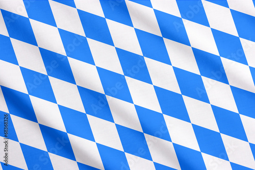 Bavarian flag waving