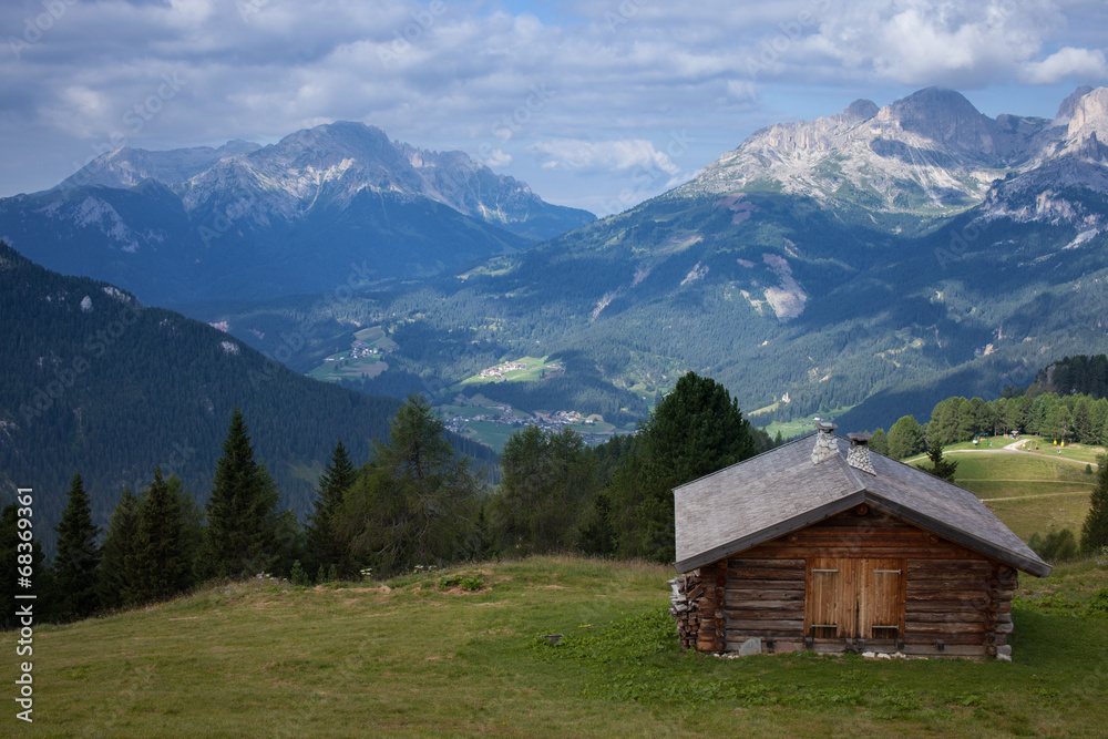 Sunny mountain valley