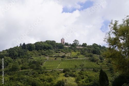 Starkenburg Heppenheim aus der Ferne