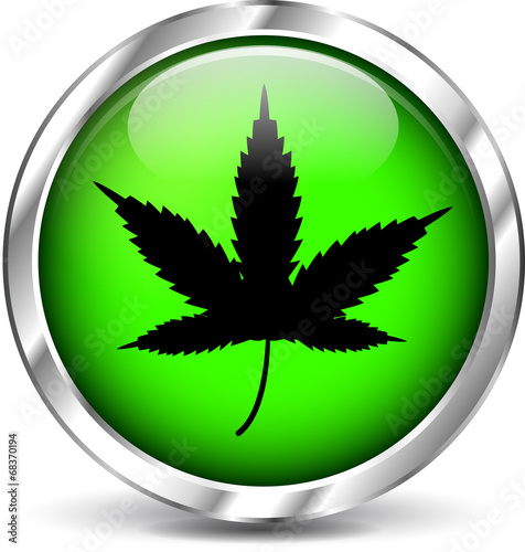 Vector cannabis icon
