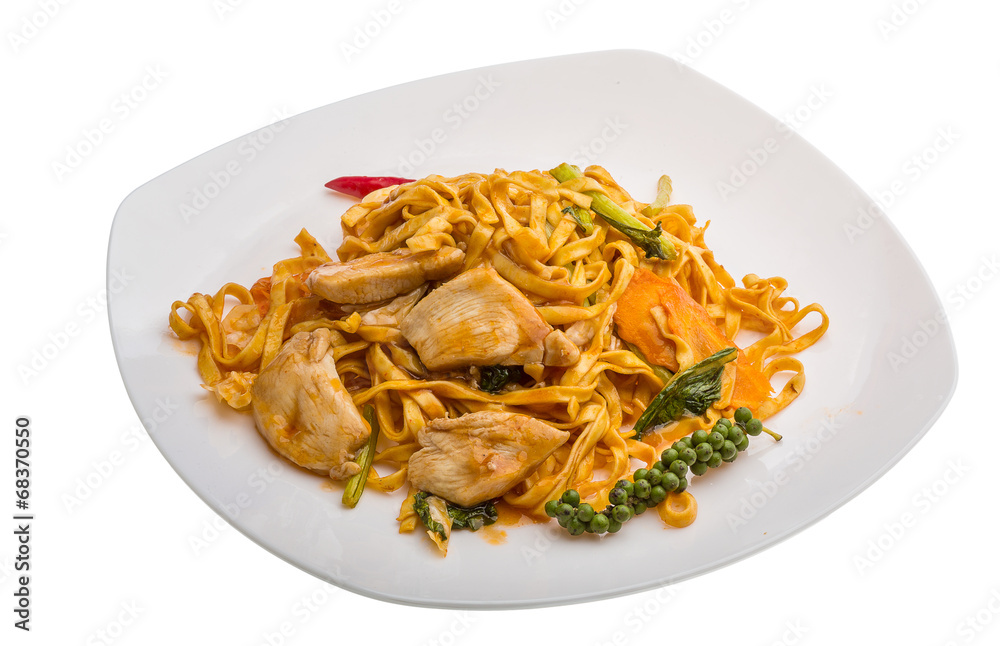 Fried noodles with pork Fried noodles with pork