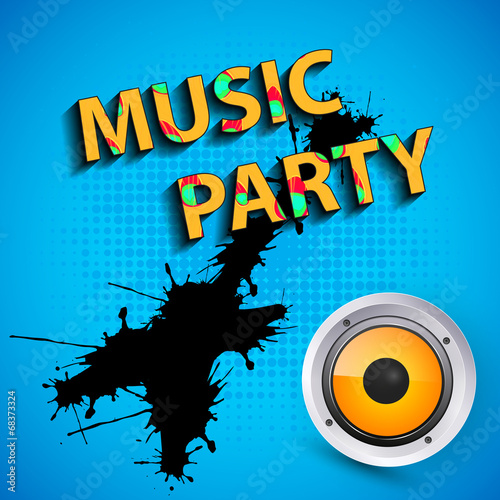 music party poster