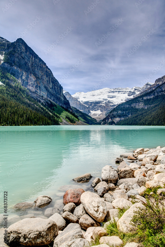 Beautiful Lake Louise in the Canadian Rockies