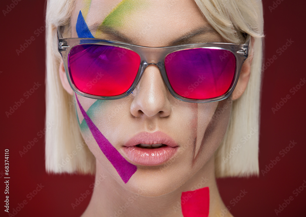 stylish portrait with glasses stylish portrait with glasses