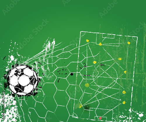 Soccer or football design template, free copy space, vector