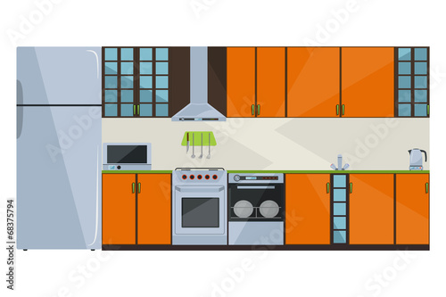 Orange kitchen