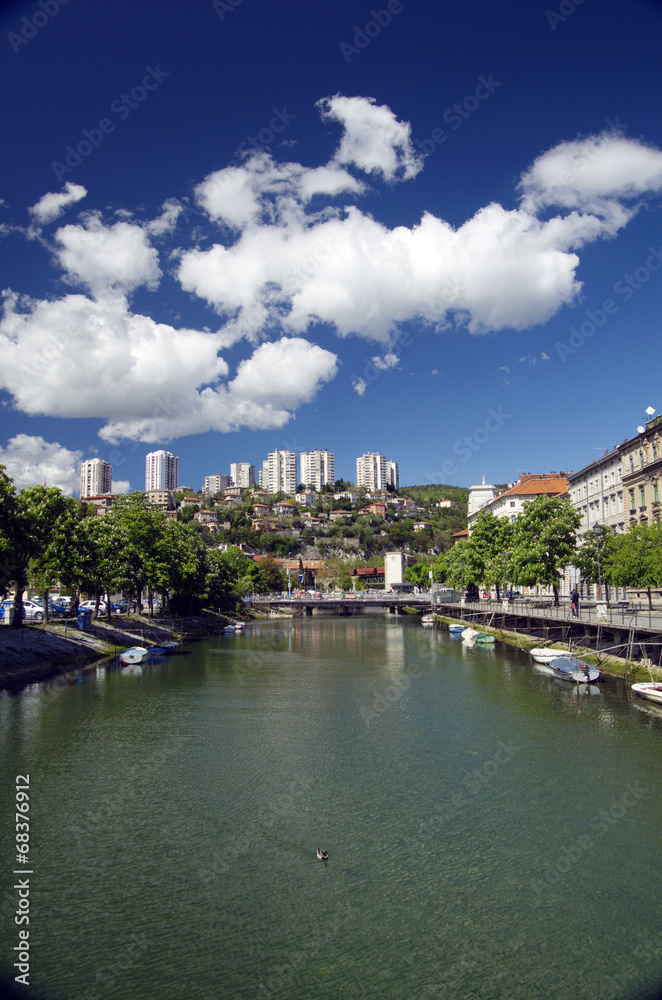 Naklejka premium Rijeka Dead Channel in Croatia