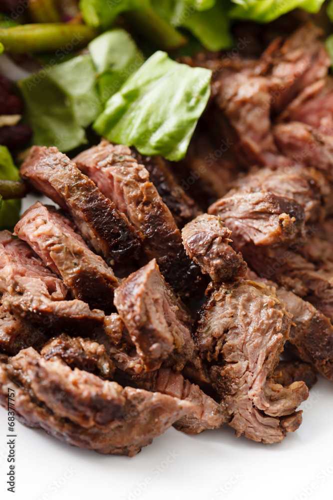 Salad with Sliced Beef and Cherry Tomato Salad with Sliced Beef and Cherry Tomato